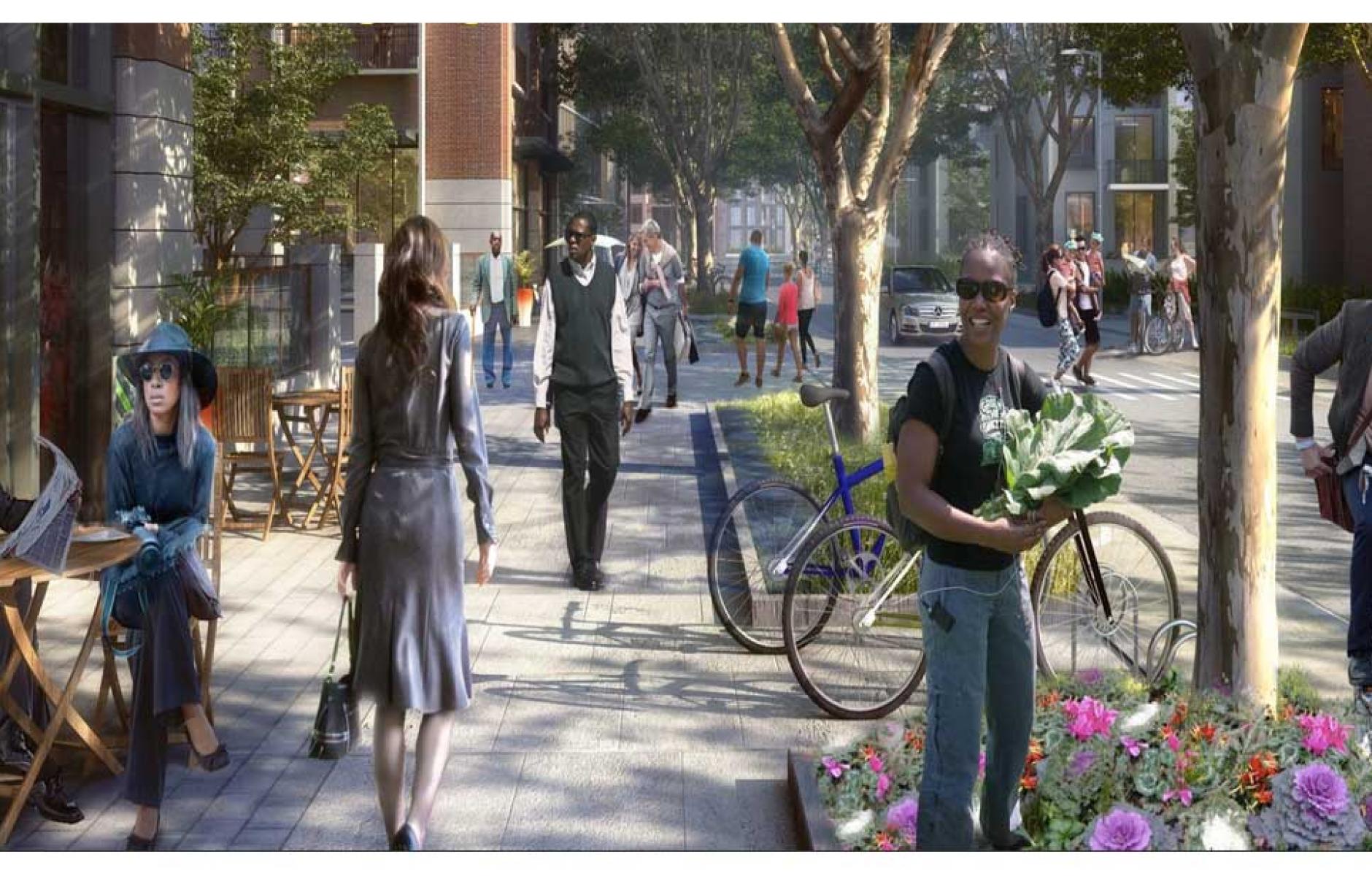 Illustration of the 20-minute neighborhood. Source: City of Detroit.