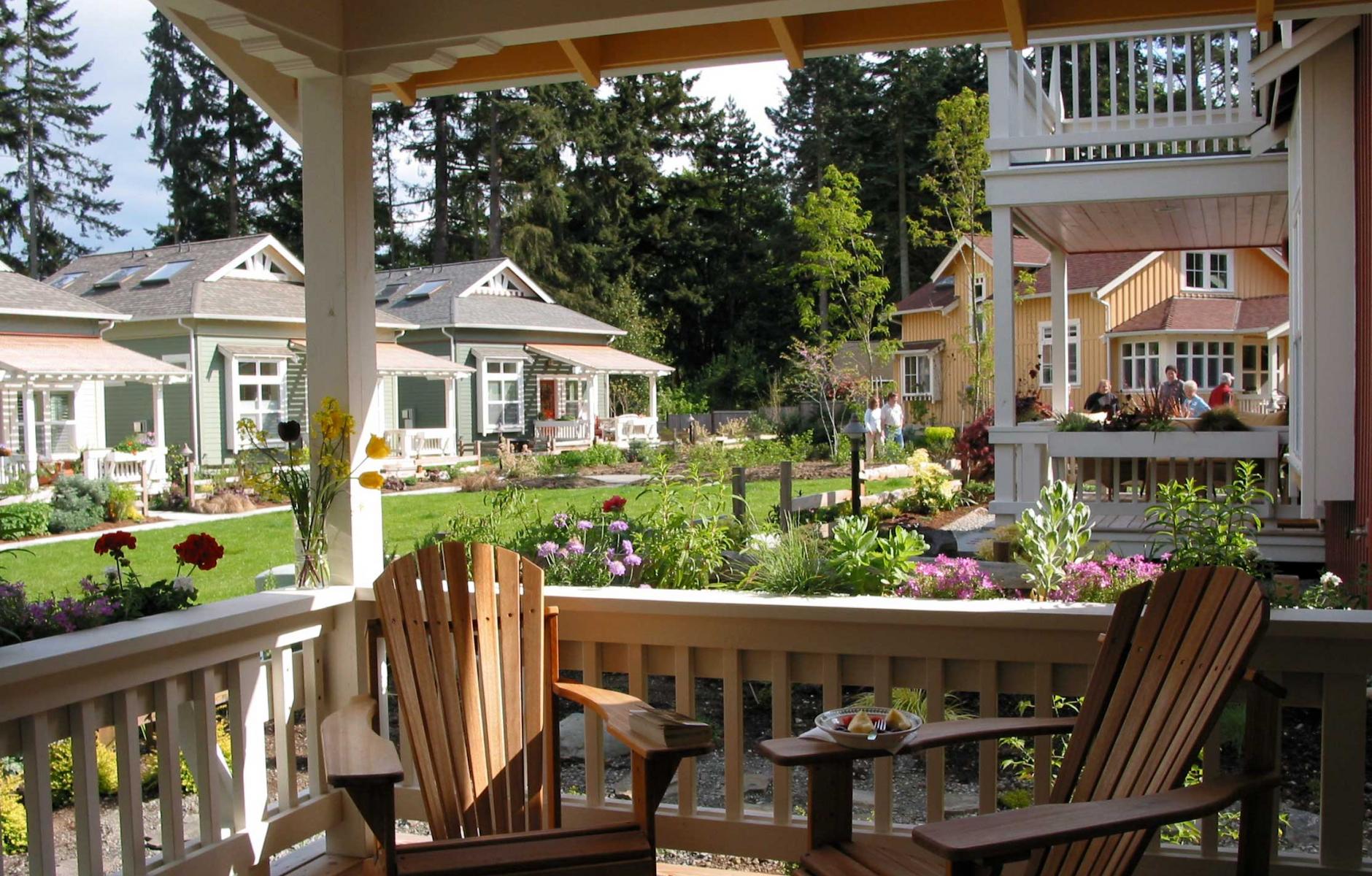 Conover Commons cottage court, photo courtesy of Ross Chapin.