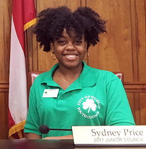 Sydney Price when she was a member of the Dublin Youth Council.