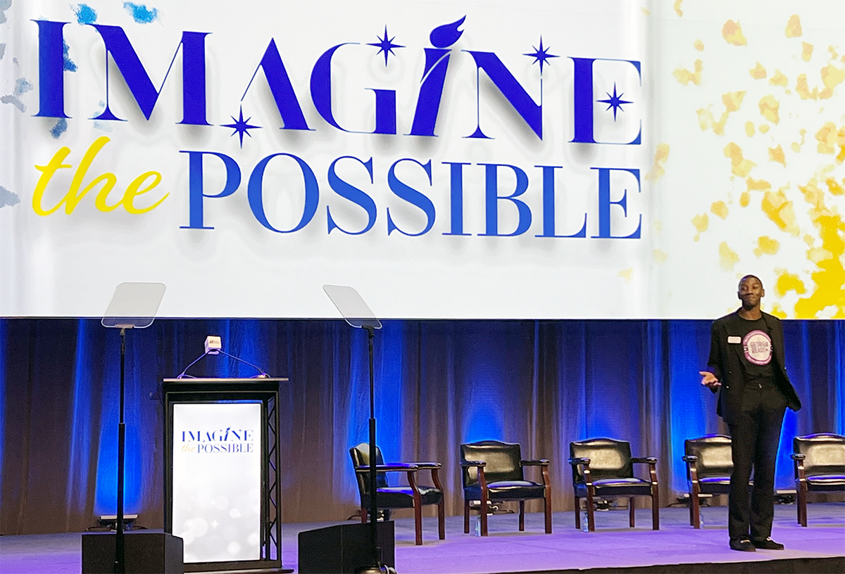 Malcolm Mitchell, CEO & Founder of the Share the Magic Foundation, announced the Georgia Reads Campaign during the GMA 2024 Annual Convention.