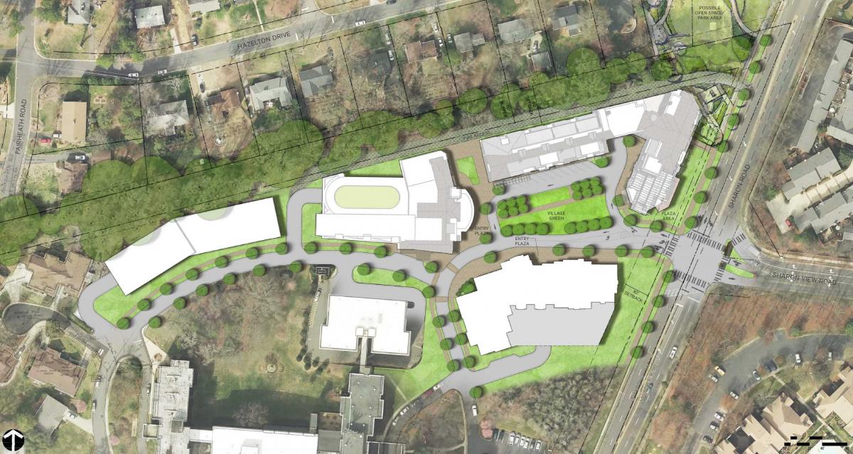 Site plan. Source: Shook Kelly.