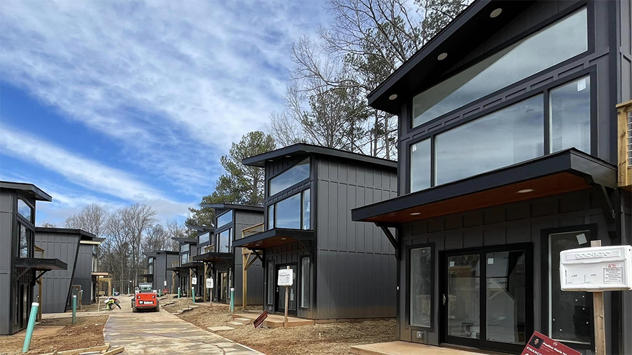 South Park Cottages under construction. Source: Joseph Geierman.