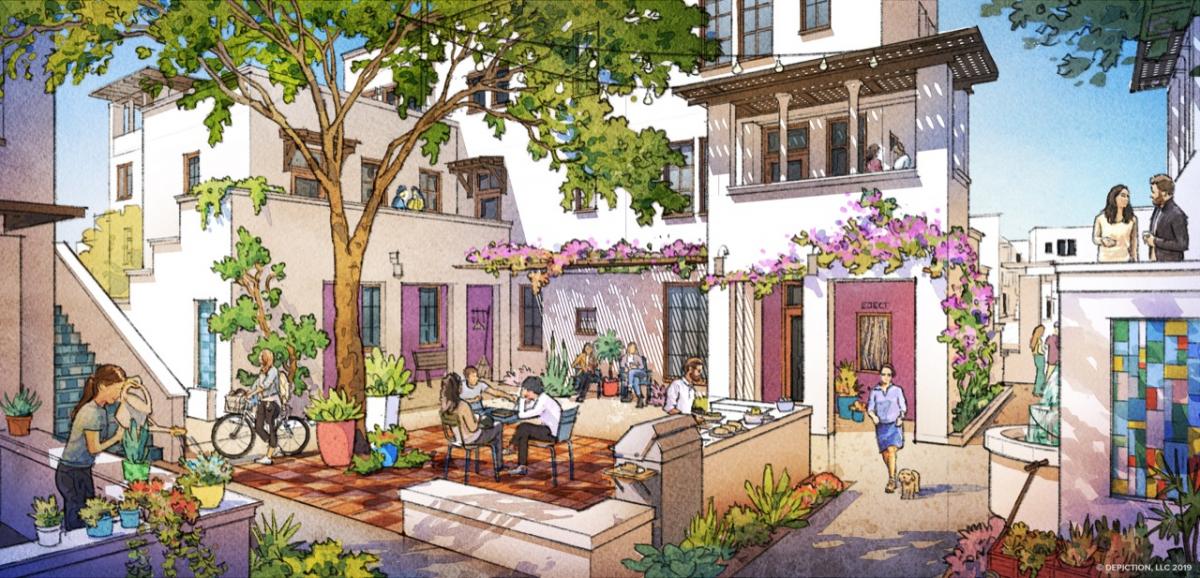 Culdesac Tempe courtyard. Source: Missing Middle Housing.
