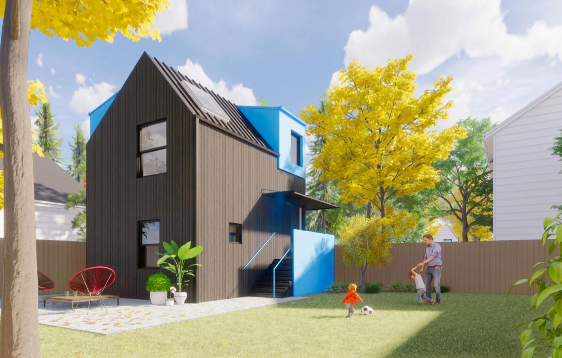 One of the pre-approved ADUs available in Seattle, designed by Yes Architecture.