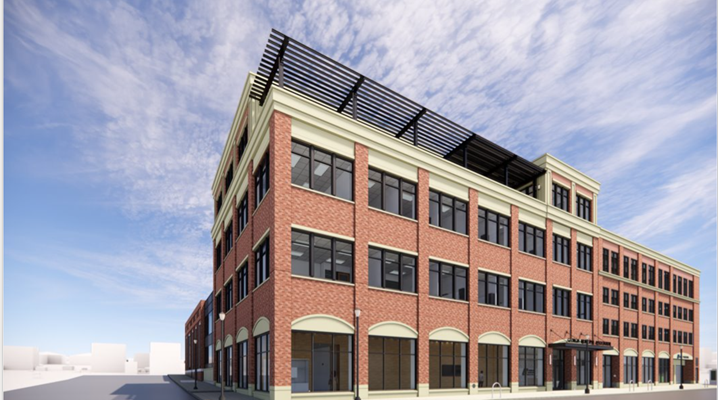 Photo of the new building and terrace
